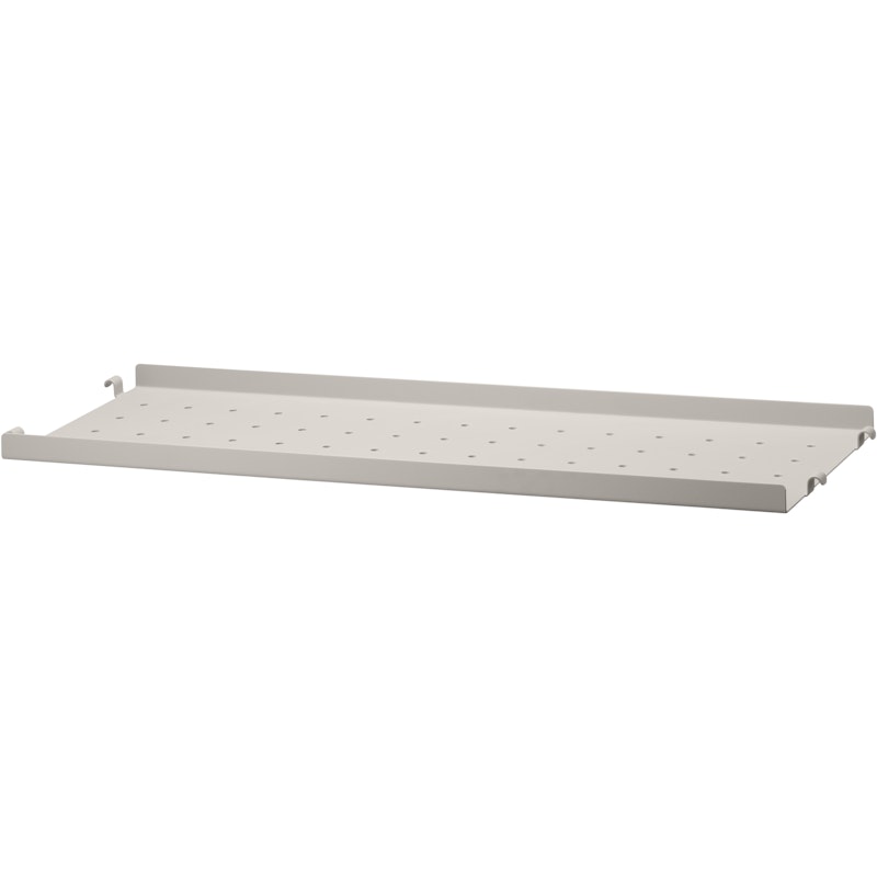 String Shelf With Low Edge Metal 20x58 cm, Beige