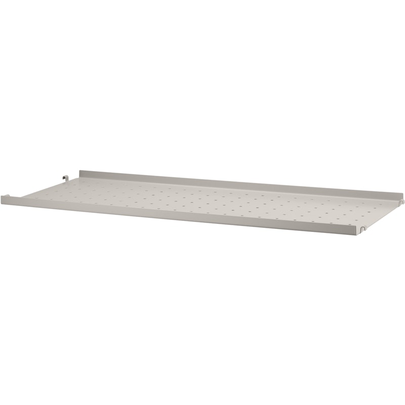 String Shelf With Low Edge Metal 30x78 cm, Beige