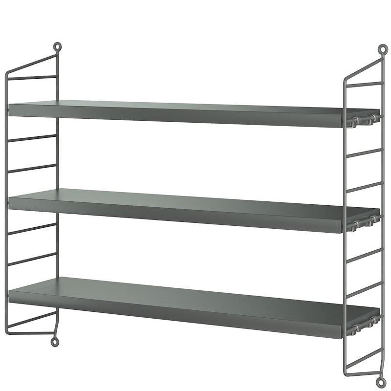 String Pocket Shelf, Dark Grey