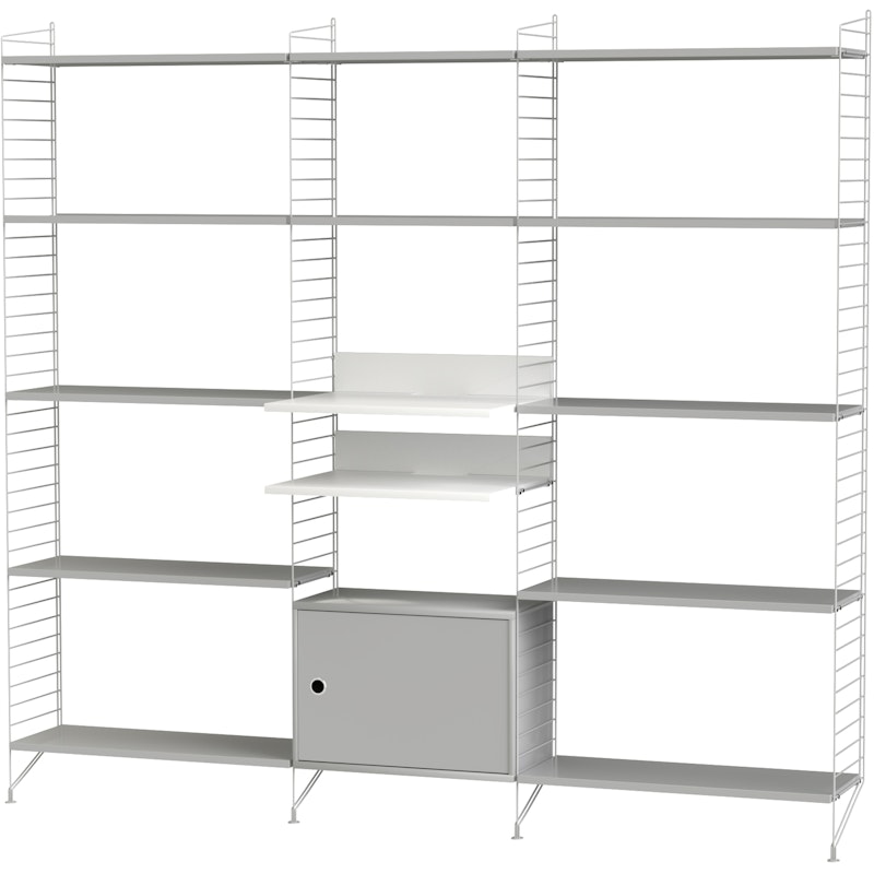 String Shelf Combination Q Living Room, Grey