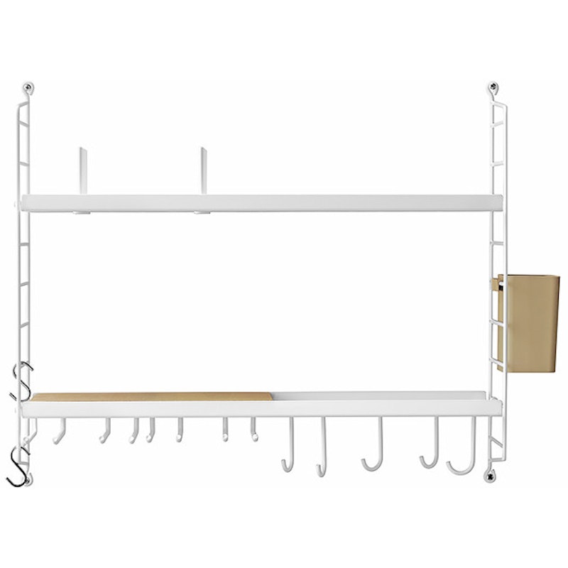 String Shelf Kitchen Complete, White