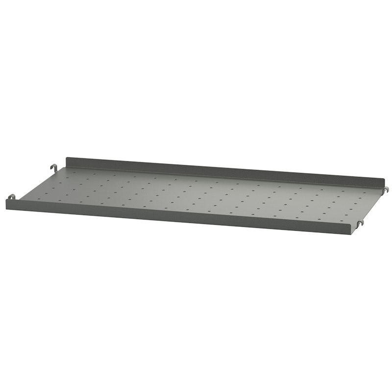 String Shelf With Low Edge Metal 58x20 cm, Dark Grey