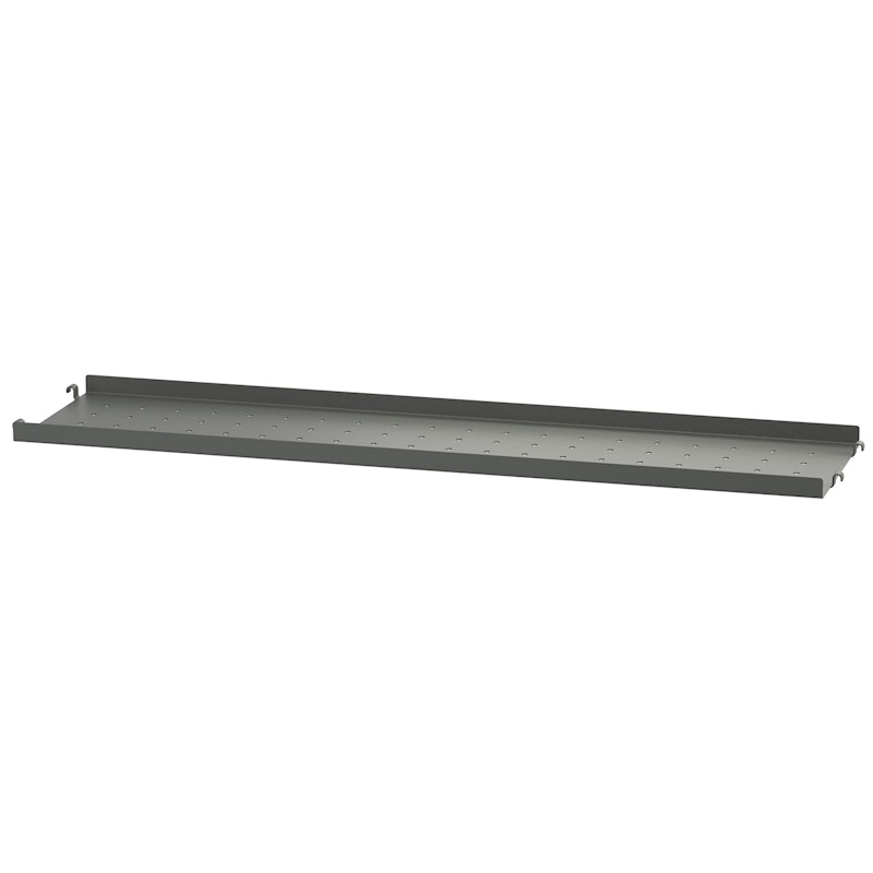 String Shelf With Low Edge Metal Shelf With Low Edge Metal 78x20 cm, Dark Grey