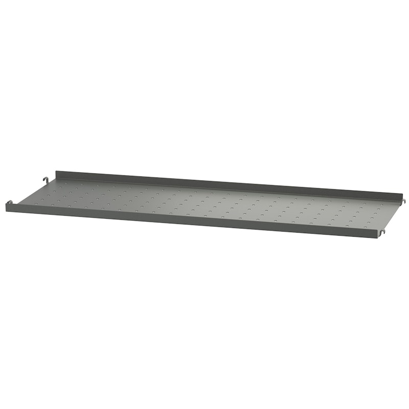 String Shelf With Low Edge Metal 78x30 cm, Dark Grey