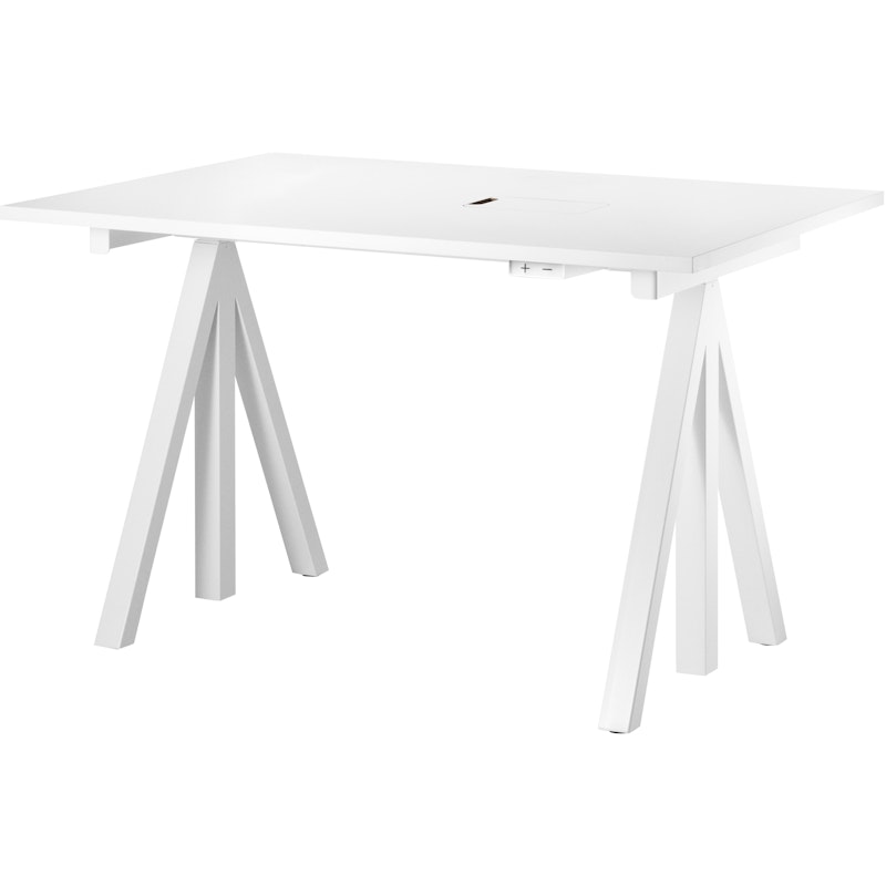 String Works Desk Top 120 cm, White Laminate