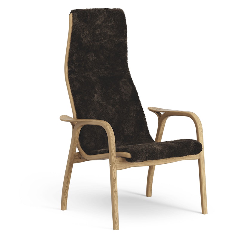 Lamino Armchair, Oiled Oak / Sheepskin Espresso