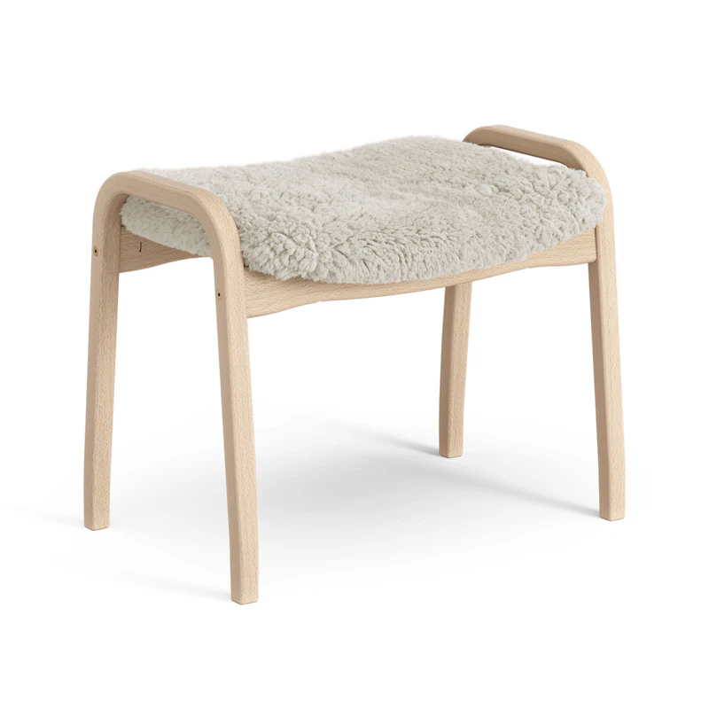 Lamino Stool Sheepskin/Beech, Moonlight