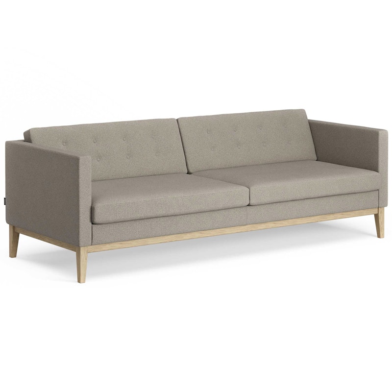 Madison 3-Seater Sofa With Buttons, Main Line Flax 02