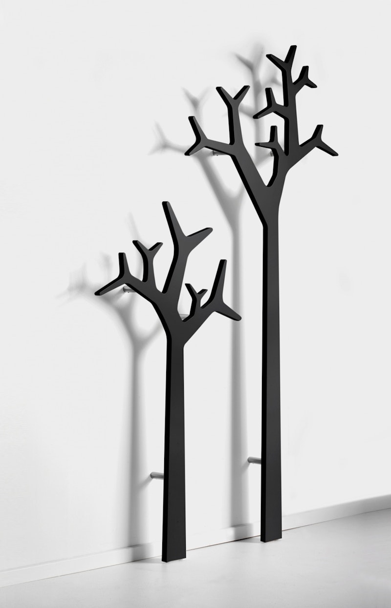 Tree Wall Coat Stand 194 cm, black from Swedese