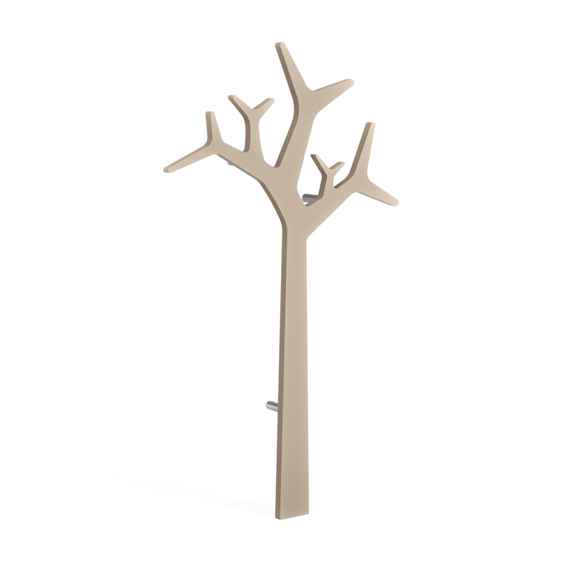 Tree Coat Rack Wall-mounted 134 cm, Nutmeg