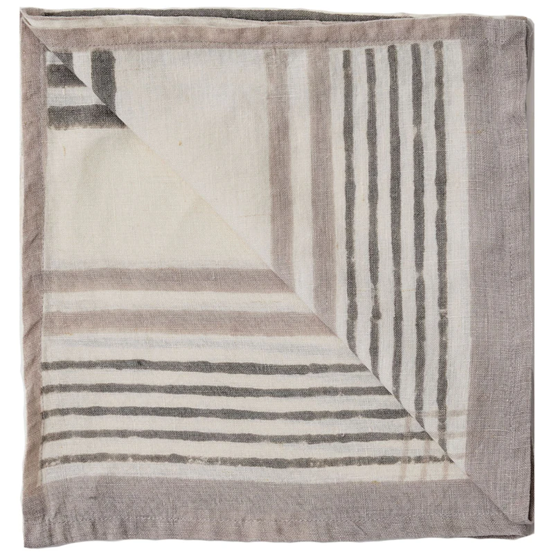 Ella Napkin 50x50 cm, Grey Checkered