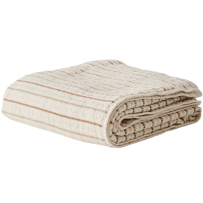 Lola Bedspread 140x200 cm, Beige/Brown