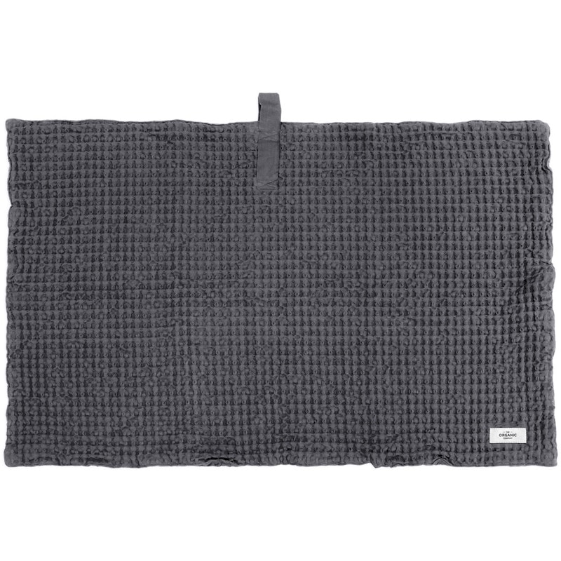 Big Waffle Bath Mat, Dark Grey