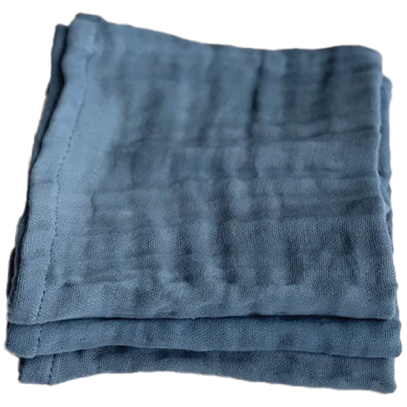 Fine Face Towels 30x30 cm 3-pack, Grey Blue