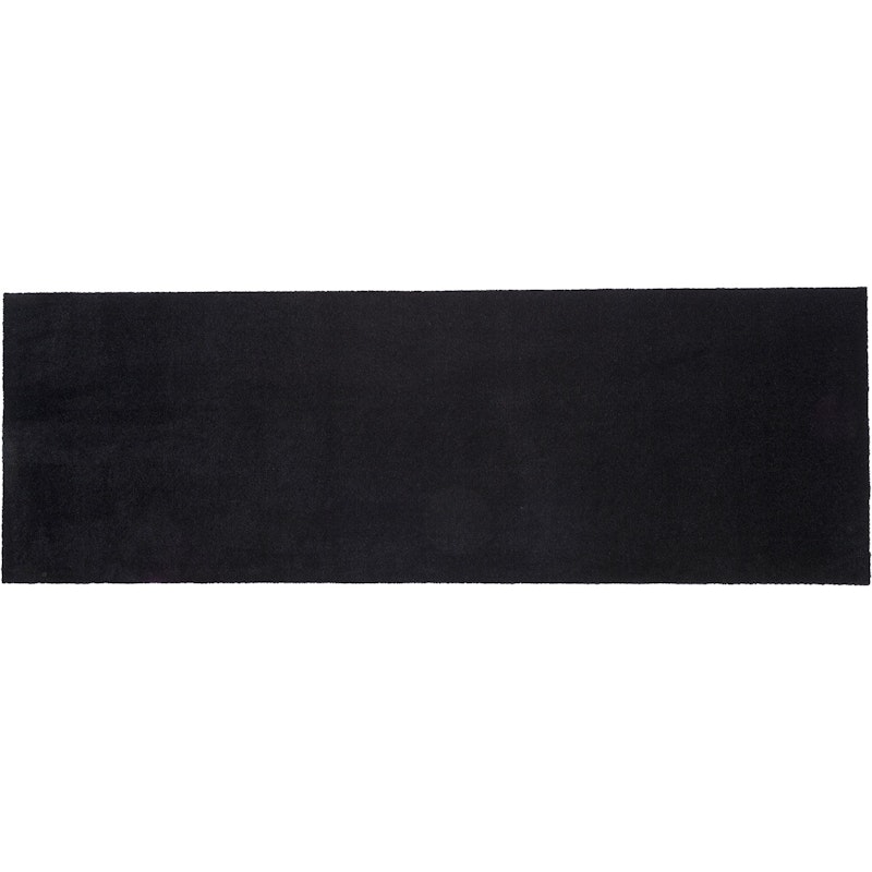 Unicolor Door Mat Black, 90x200 cm