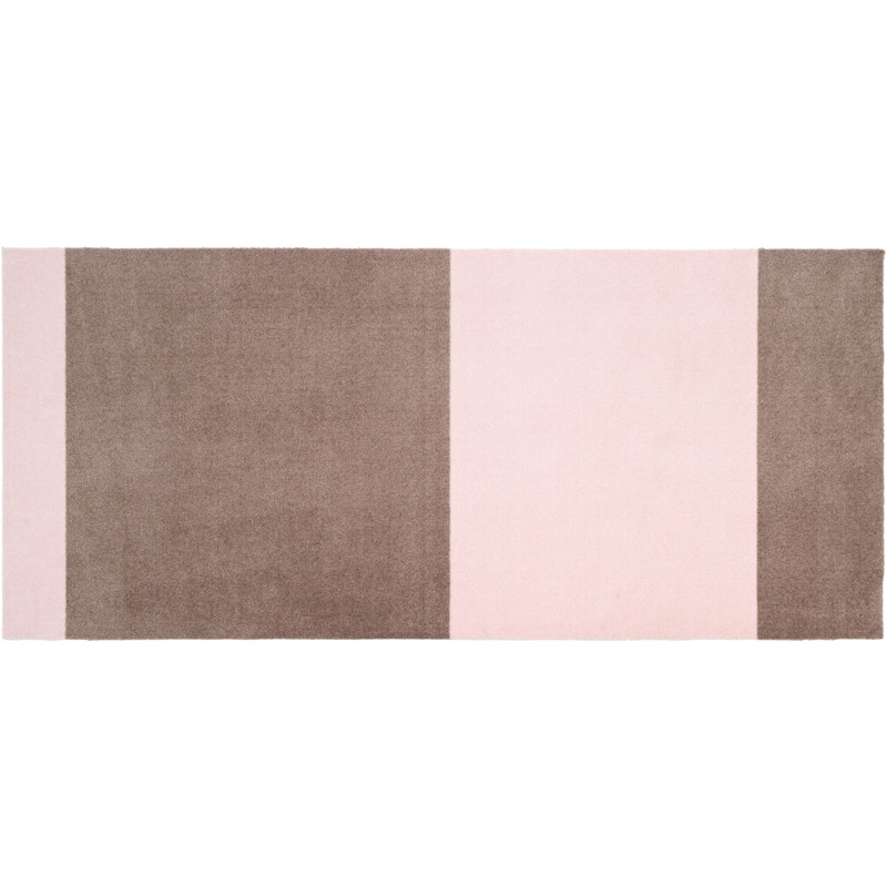 Stripes Rug Sand/Light Rose, 90x200 cm