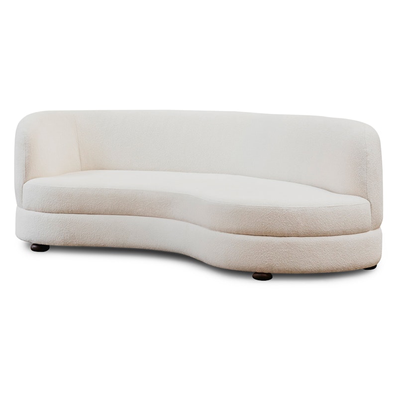 Delon Sofa, Bouclé Classic Off-white