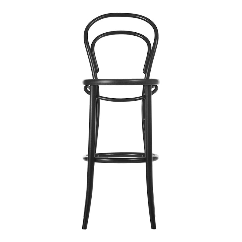 No 14 Barstool 61 cm, Black Grain