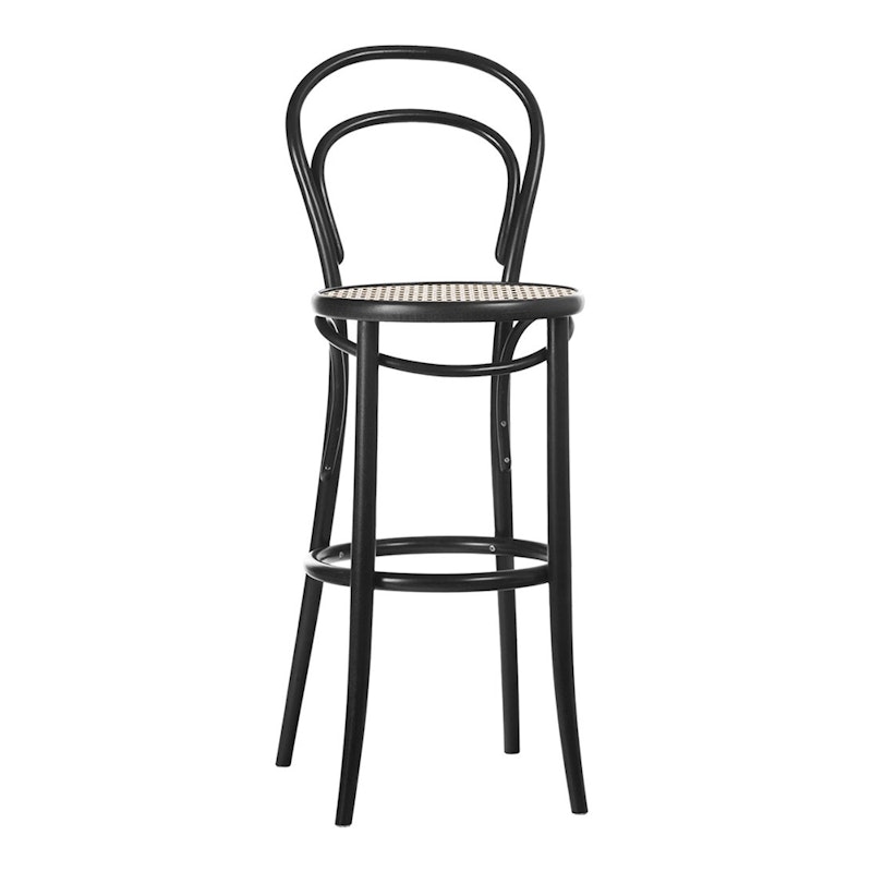 No 14 Barstool Cane 61 cm, Black Grain