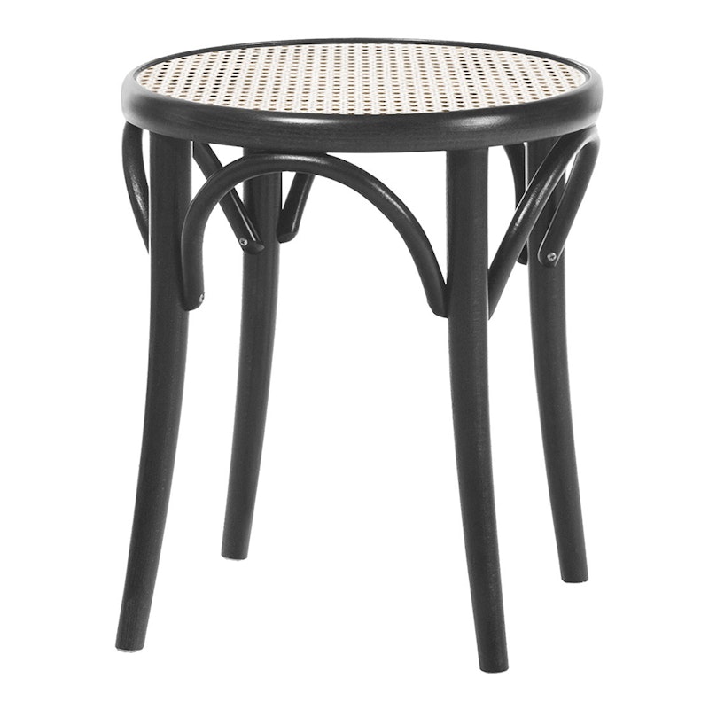 No 60 Stool, Cane/Black Grain