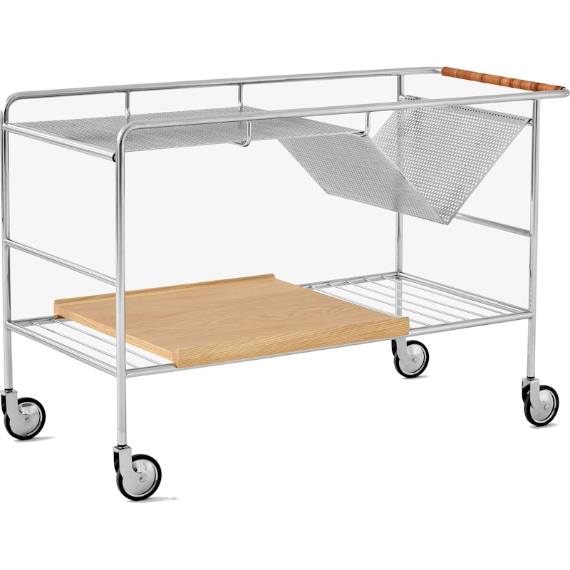 Alima NDS1 Trolley, Oak / Chrome