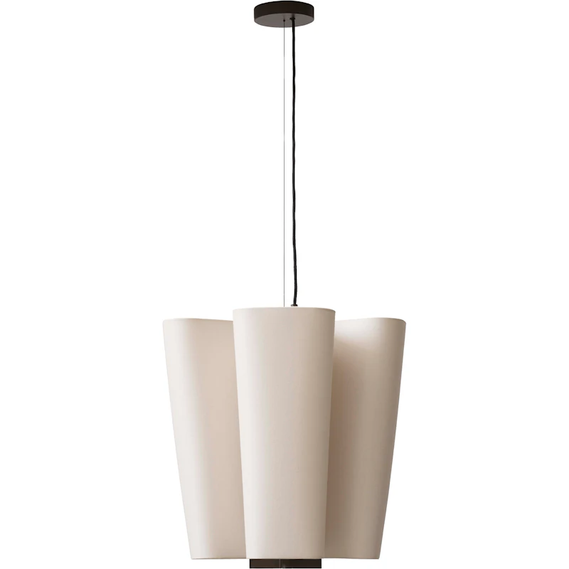 Bella SC114 Chandelier, Bronzed / Soft Canvas