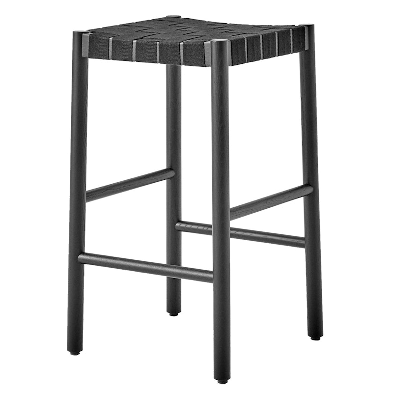 Betty Bar Stool TK7, Black / Black Webbing