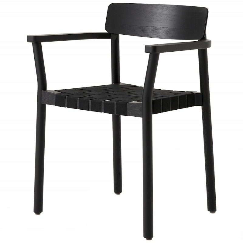 Betty TK9 Armchair, Black / Black Webbing