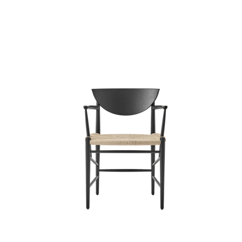 Drawn HM4 Dining Chair with Armrests Black Oak