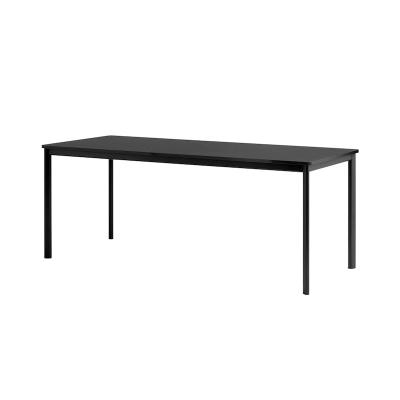 Drip HW59 Table 190x80 cm, Black / Black Fenix Nano Laminate