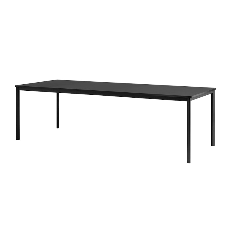 Drip HW60 Table 250x100 cm, Black / Black Fenix Nano Laminate