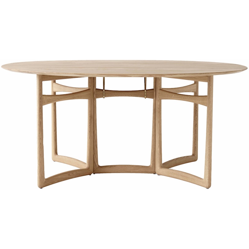 Drop Leaf HM6 Dining Table, White Oiled Oak