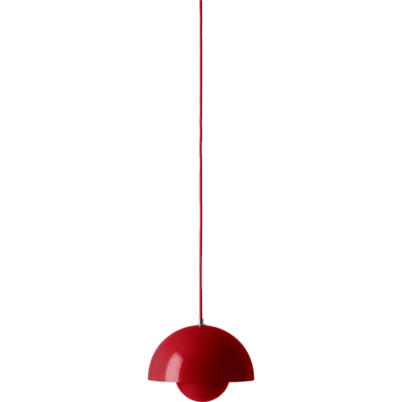 Flowerpot VP1 Pendant, Vermilion Red