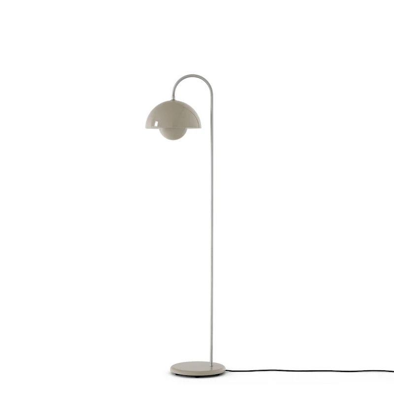 Flowerpot VP12 Floor Lamp, Grey Beige