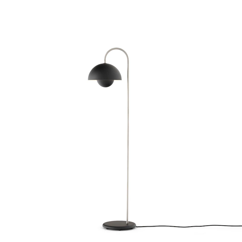Flowerpot VP12 Floor Lamp, Matt Black