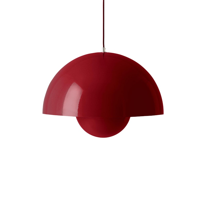 Flowerpot VP2 Pendant, Vermilion Red