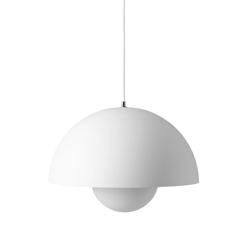 Flowerpot VP2 Pendant, Matte White