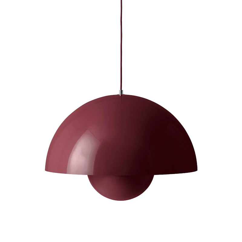 Flowerpot VP2 Pendant, Dark Plum
