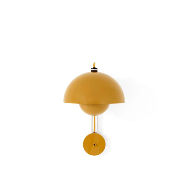 Flowerpot VP8 Wall Lamp, Mustard