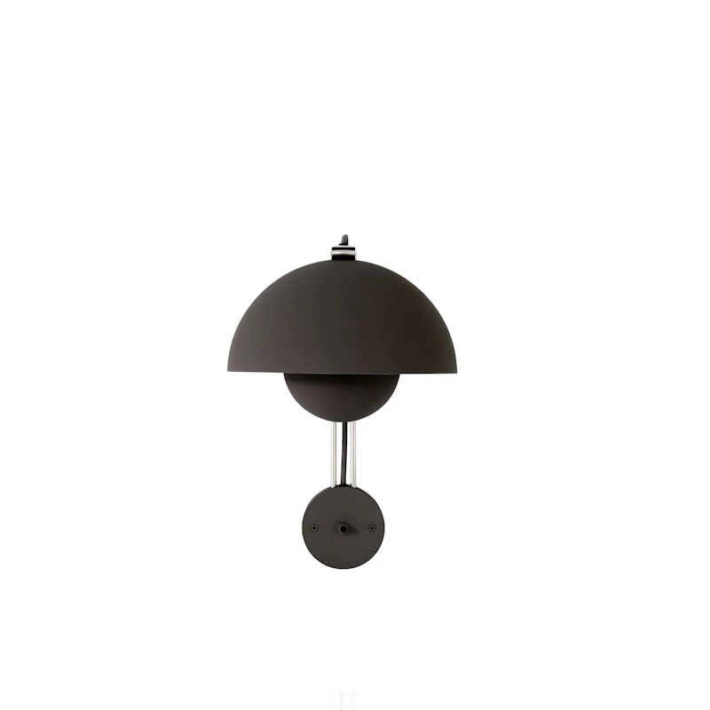 Flowerpot VP8 Wall Lamp, Matt Black