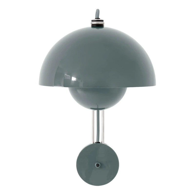 Flowerpot VP8 Wall Lamp, Stone Blue