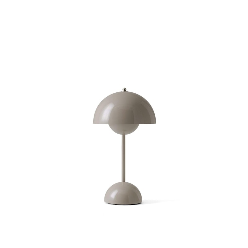 Flowerpot VP9 Table Lamp Portable, Grey Beige