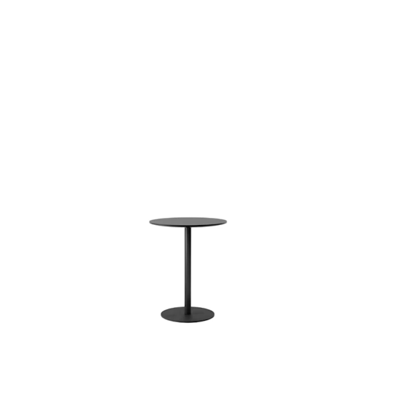 In Between SK17 Café Table Ø60 Matt Black/Nano Laminate