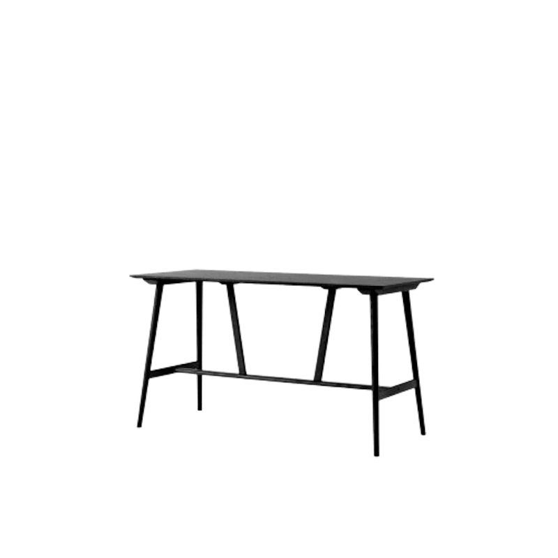 In Between SK28 Bar Table L190 Black Lacquered Oak