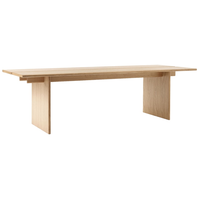 Ita OS2 Desk With Cable Management 95x260 cm, Oak