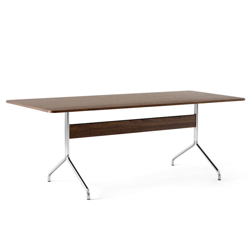 Pavilion AV19 Dining Table 200x90 cm, Walnut/Chrome