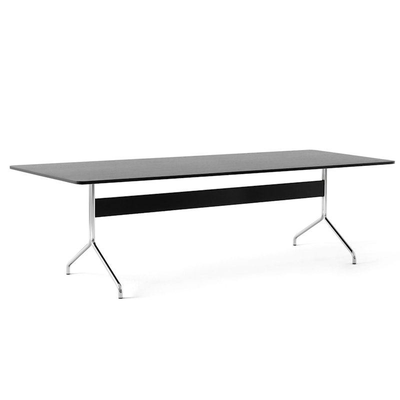 Pavilion AV24 Dining Table 250x110 cm, Black Oak/Chrome