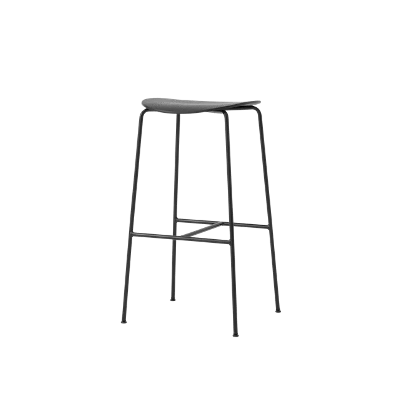 Pavilion AV38 Bar Stool Black Lacquered Oak