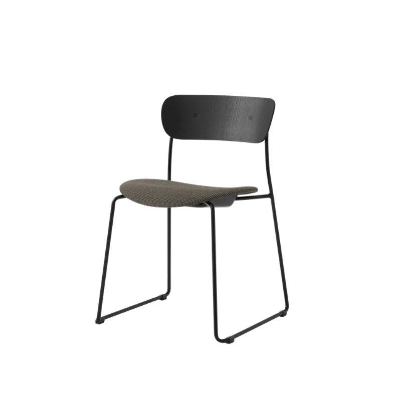 Pavilion AV52 Dining Chair Upholstered Seat Black/Fuse