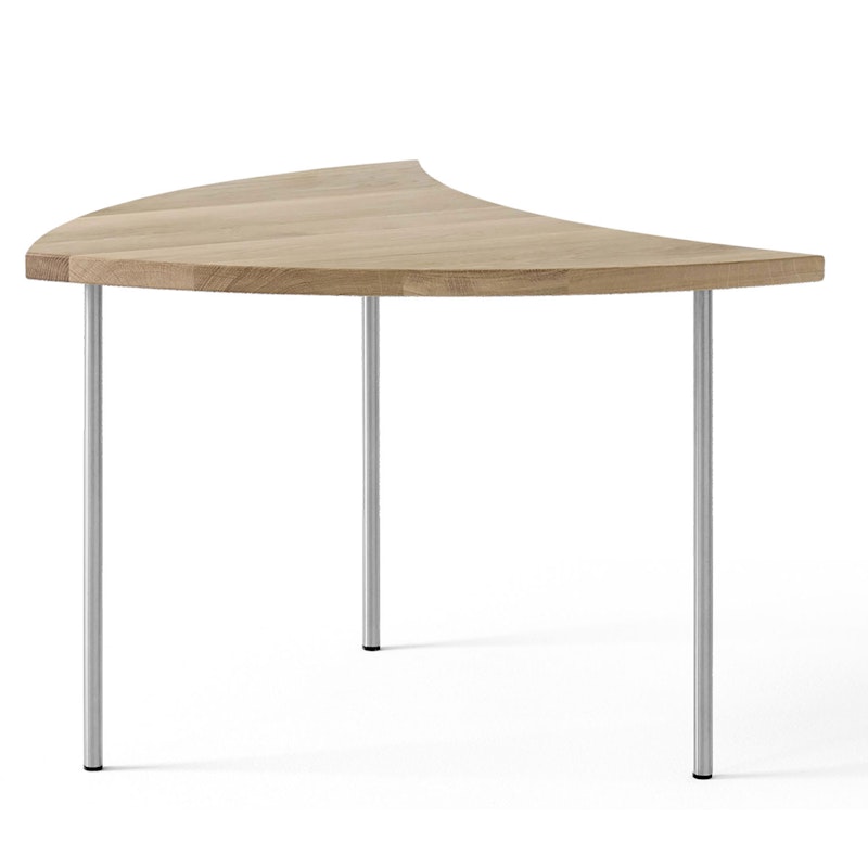 Pinwheel HM7 Table, Oiled Oak/Stainless Steel